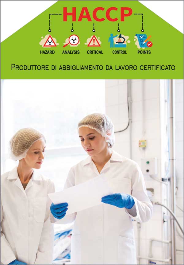 Abbigliamento haccp personalizzato e neutro