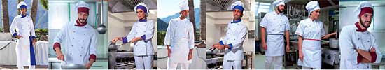 abbigliamento per chef, cuoco, cameriere, e personale da cucina