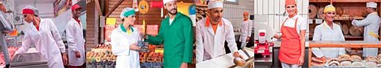 abbigliamento supermercati, salumerie, panifici, pescherie, ortofrutta, gastronomia, salumeria