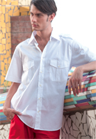 Camicia uomo aviatore manica corta
