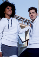 Felpa unisex cappuccio jeans