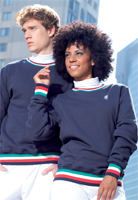 Felpa unisex girocollo tricolore